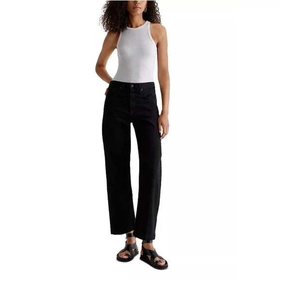 AG DENIM NWT Hattie High Rise Barrel Jean in 7 Years Vintage Onyx // 24 - Picture 13 of 15